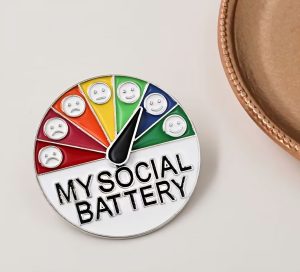 Social Battery Pin