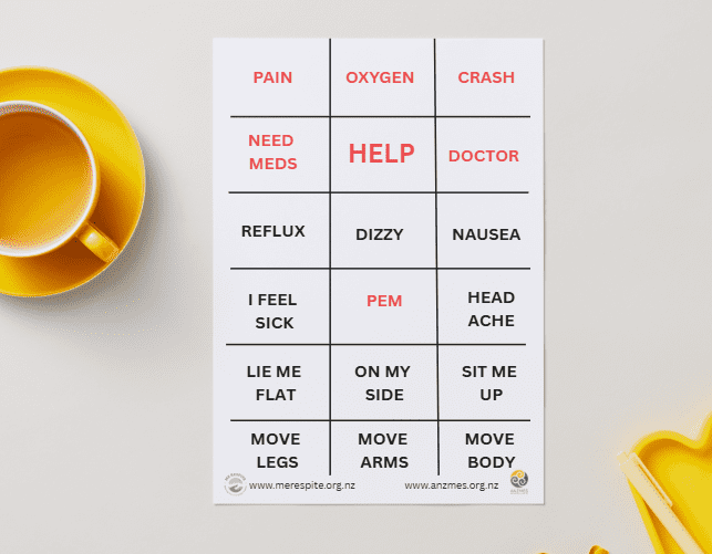 ME Respite & ANZMES – Word Communication Cards (Digital Set)